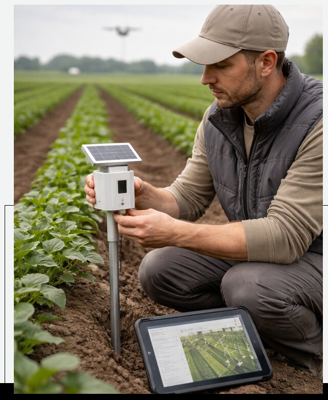 IoT мониторинг сельскохозяйственных полей и контроля в Череповце