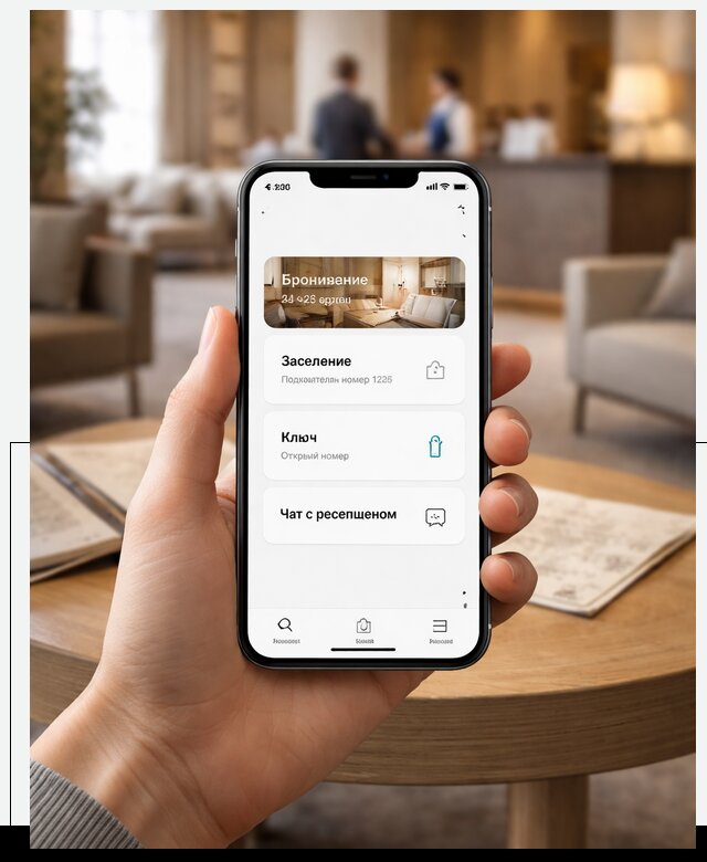 Мобильное приложение для гостей отеля в Череповце, управление сервисом